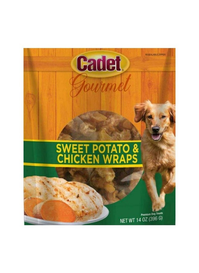 Cadet Gourmet Dog Treats, Sweet Potato & Chicken Wrap, 14-oz.  - Image 2