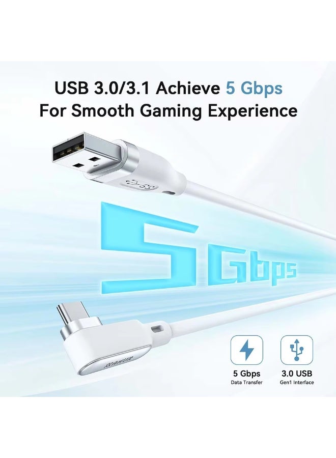 اي ام في ار كابل AMVR للشحن السريع (18 واط) من نوع USB-C لأجهزة Quest 3/3S/2/Pro وPico 4/Ultra، متوافق مع أجهزة الكمبيوتر وSteamVR. - Image 4