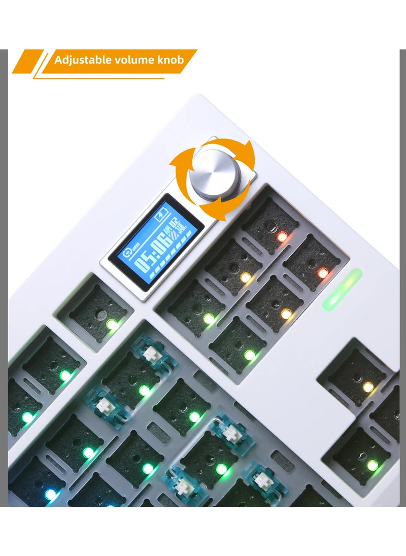 ZUOYA - GMK87 Mechanical Keyboard KIT With Display Screen RGB Backlit Gasket Structure Gaming Hot Swap Keyboard - Image 1