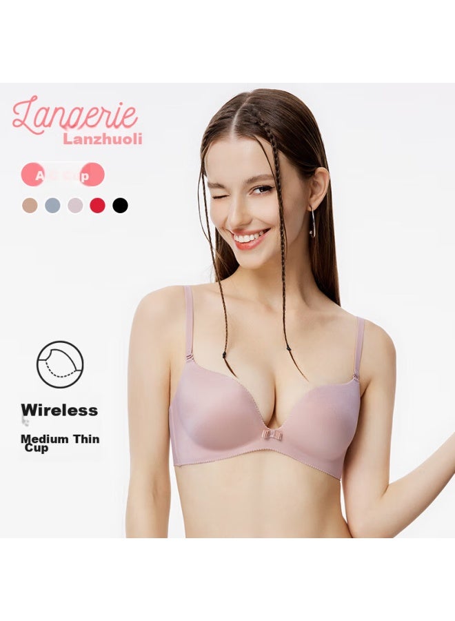 Langerie Langerie Mall-matching Bra For Women, Push-up Bra For Small Breasts, Wireless, Seamless, Side Support, Anti-sagging  - Image 3