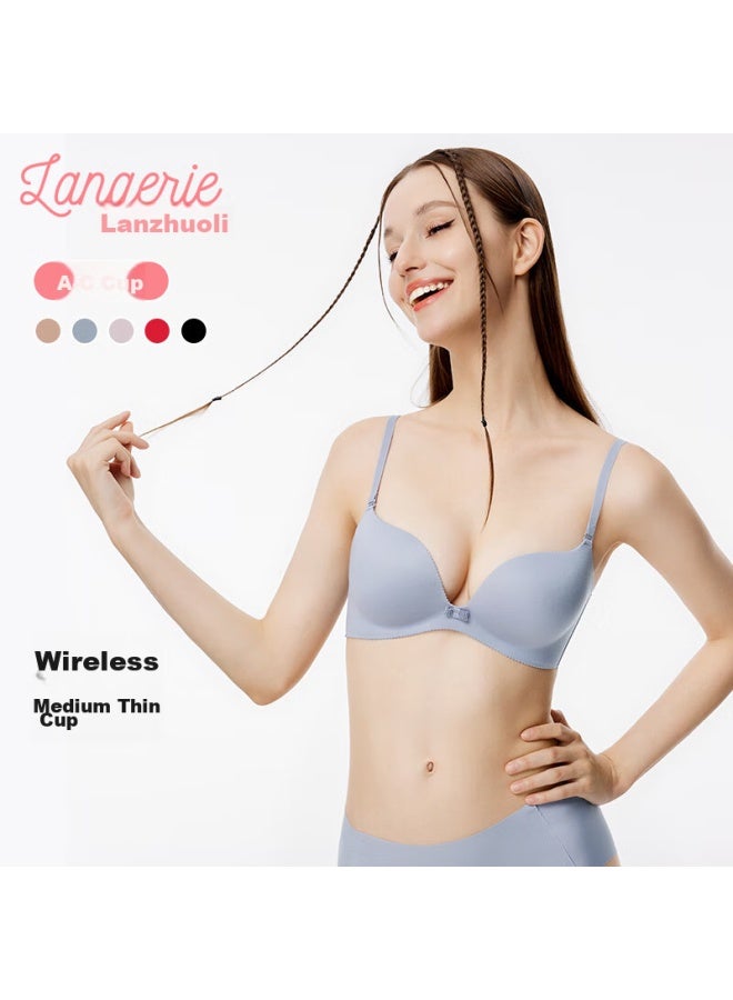Langerie Langerie Mall-matching Bra For Women, Push-up Bra For Small Breasts, Wireless, Seamless, Side Support, Anti-sagging  - Image 2