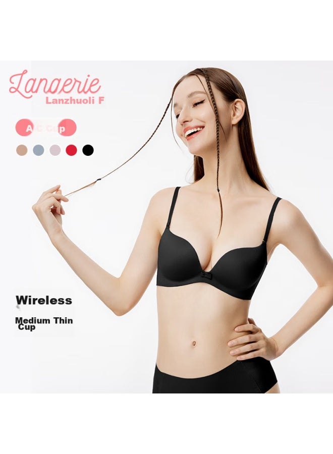 Langerie Langerie Mall-matching Bra For Women, Push-up Bra For Small Breasts, Wireless, Seamless, Side Support, Anti-sagging  - Image 4