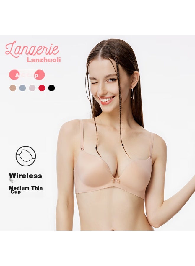 Langerie Langerie Mall-matching Bra For Women, Push-up Bra For Small Breasts, Wireless, Seamless, Side Support, Anti-sagging  - Image 1