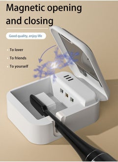 Generic UV Toothbrush sterilizer Case, Portable Tooth Brush Sterilizer with Cover, Automatic Circulating Disinfection Toothbrush Holder for Houshold and Traving or Business Trip  - Image 2