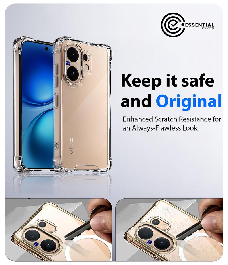 KAPAVER Essential Back Cover Case Compatible with Vivo V60 / Vivo 60e / Vivo T4 Pro 5G (Bumper) - Image 4