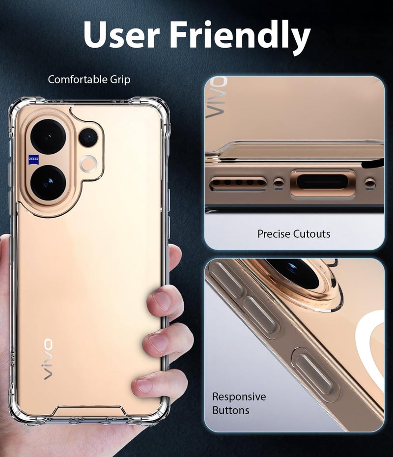 KAPAVER Essential Back Cover Case Compatible with Vivo V60 / Vivo 60e / Vivo T4 Pro 5G (Bumper) - Image 3