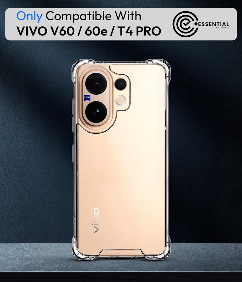 KAPAVER Essential Back Cover Case Compatible with Vivo V60 / Vivo 60e / Vivo T4 Pro 5G (Bumper) - Image 2