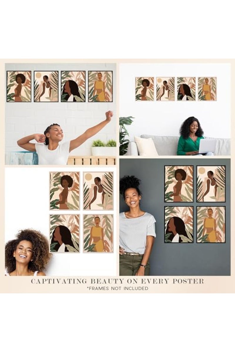 Insire ALAYRA Black People Wall Art, Poster, African Woman Wall Art Paintings - Unframed (8x10) - Image 3
