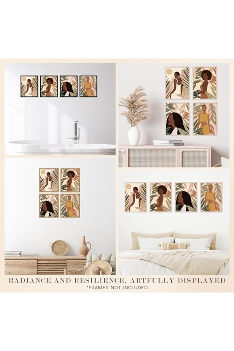 Insire ALAYRA Black People Wall Art, Poster, African Woman Wall Art Paintings - Unframed (8x10) - Image 4