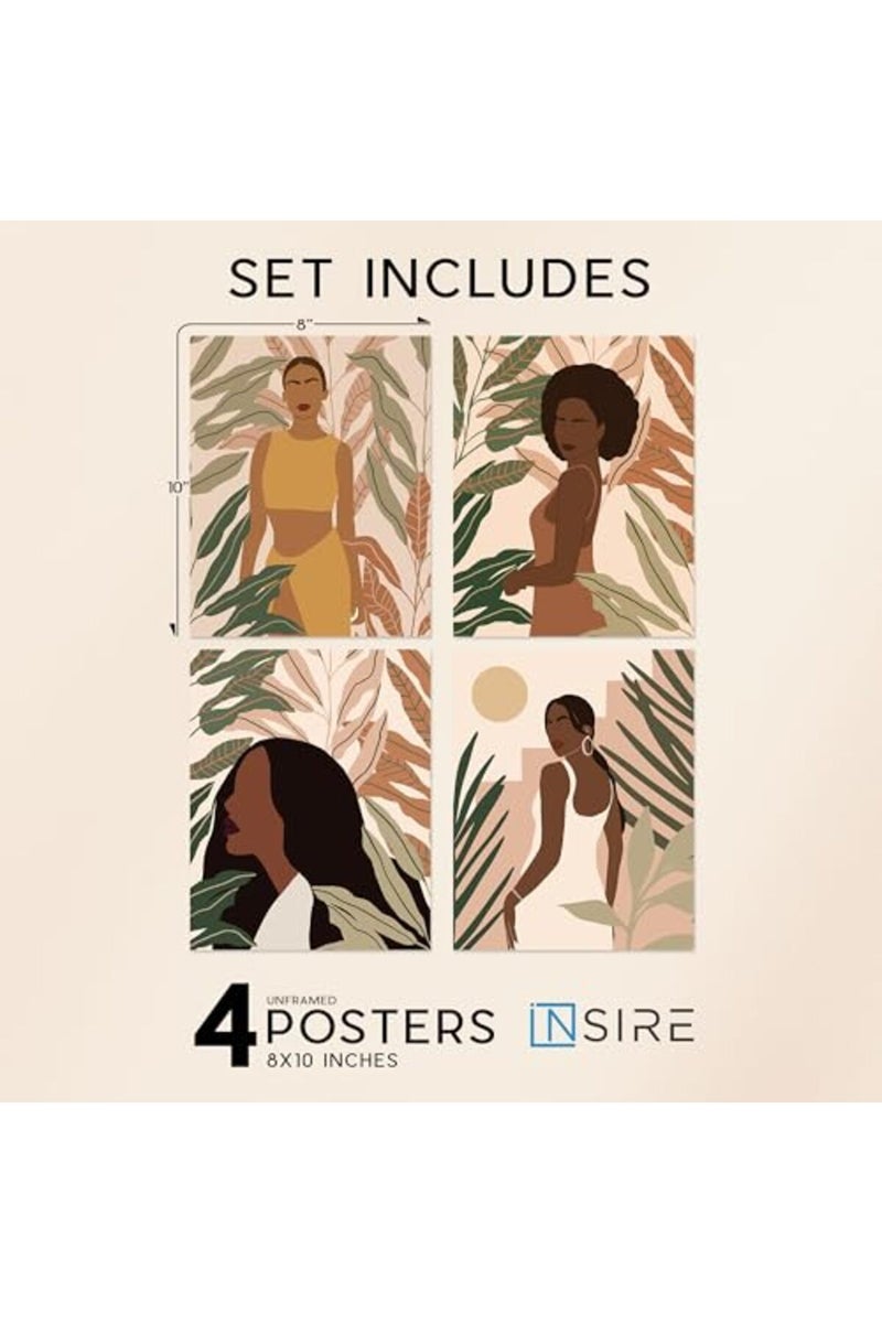 Insire ALAYRA Black People Wall Art, Poster, African Woman Wall Art Paintings - Unframed (8x10) - Image 2
