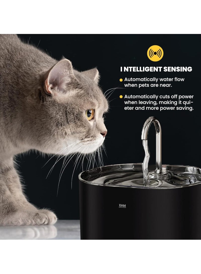 Generic Cat Water Fountain, 2.2L Super Quiet Automatic Pet Water Fountain for Cats and Dogs, Ultra Silent Cat Fountain, Cat Water Dispenser, Suitable for Small & Medium Cats, Dogs and Multiple Pets.  - Image 3