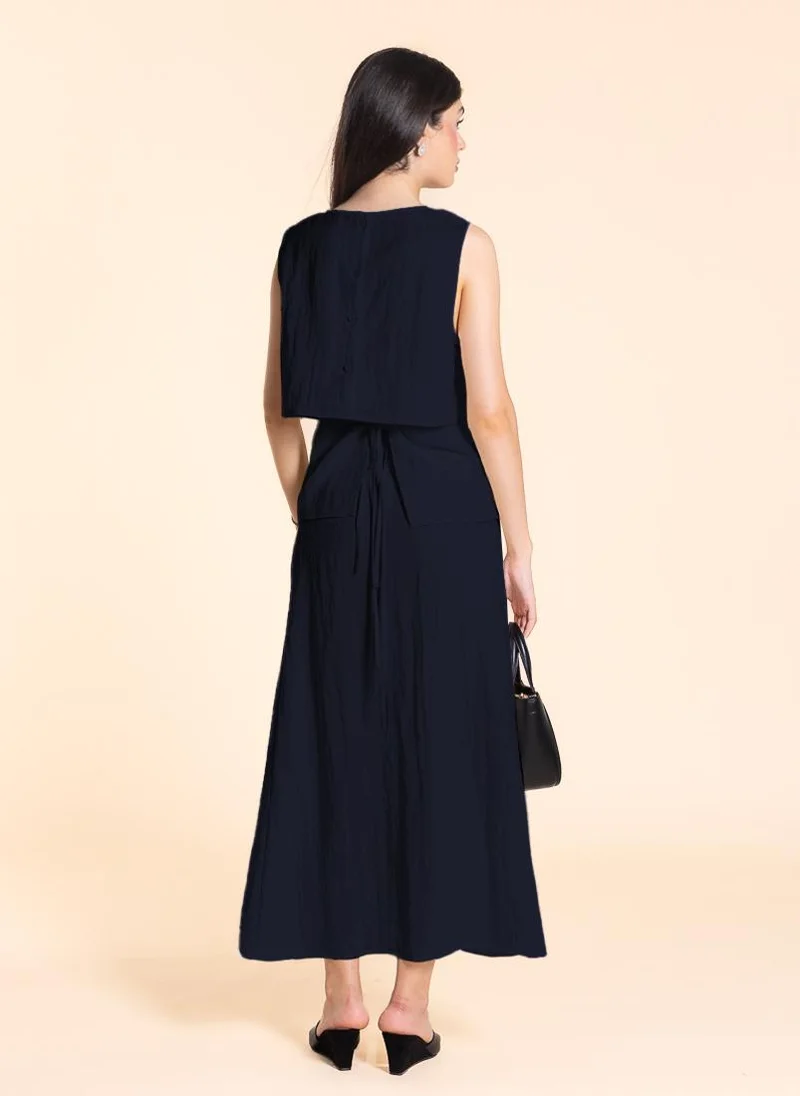 SHAPES DETAILED LIGHTWEIGHT SKIRT SET