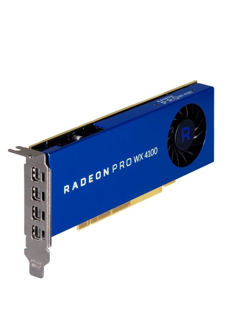 AMD PRO GRAPHICS WX4100-4GB GDDR5 Graphics Card, PCIe 3.0, 4 Mini DisplayPorts  - Image 1