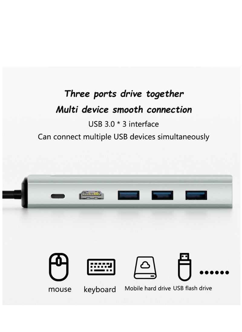 Arabest (6 in 1) USB-C Hub, 4K USB C Hub Multiport Adapter for Laptop and MacBook, USB C to USB3.1 PD3.0 HDMI SD/TF Card Reader Dongle Fit for iPhone15 and Type C Devices  - Image 5