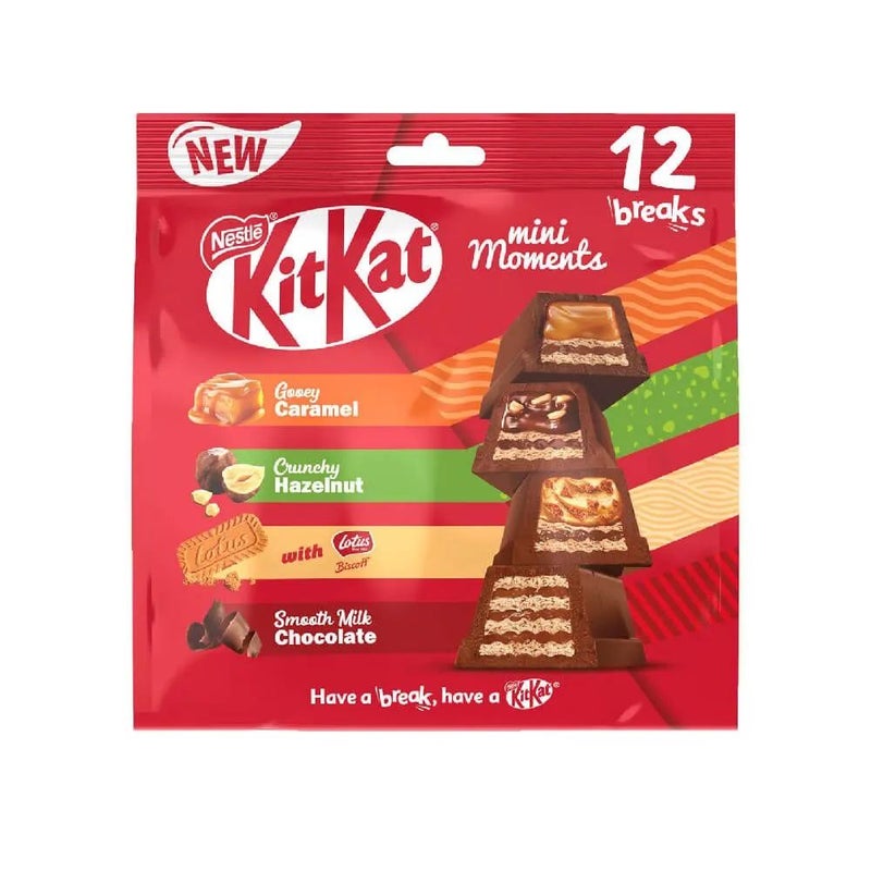 Nestle Kitkat Mini Moments Chocolate Bites Pouch 12breaks- 201gms
