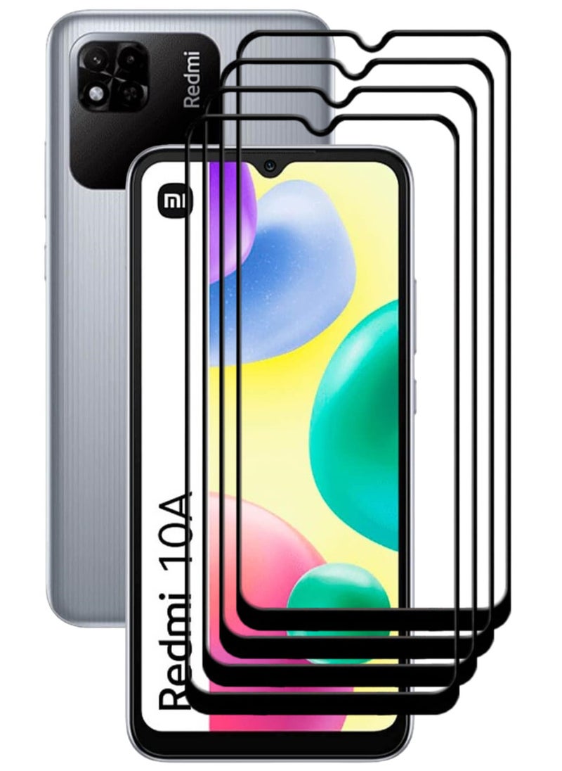 ACLIX 4 Pieces Antistatic ESD Dustproof Premium Quality High Definition Tempered Glass Screen Protector Designed For Xiaomi Redmi 10A - Image 1