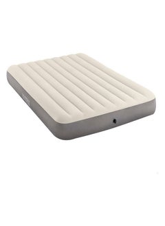 INTEX Fiber-Tech Technology Queen Dura-Beam Standard Single High Air Bed Taupe and Grey 25 x 125 x 203 cm 64103  - Image 1