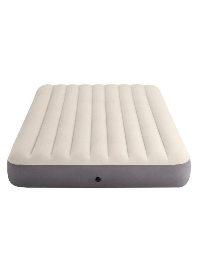 INTEX - Fiber-Tech Technology Queen Dura-Beam Standard Single High Air Bed Taupe and Grey 25 x 125 x 203 cm 64103 - Image 1