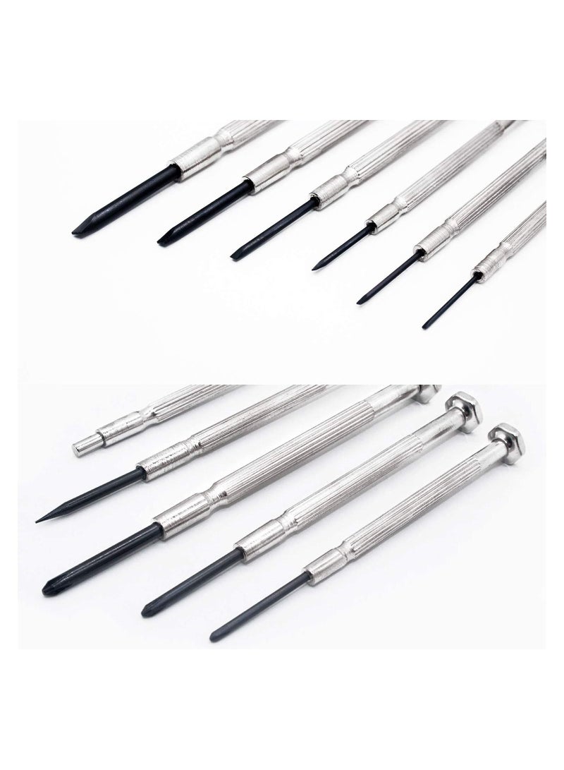 KASTWAVE طقم مفكات براغي دقيقة صغيرة مع حقيبة، طقم مفكات براغي صغير للمجوهرات والساعات والآيفون والألعاب والكمبيوتر وإصلاح النظارات، 11 قطعة - Image 2