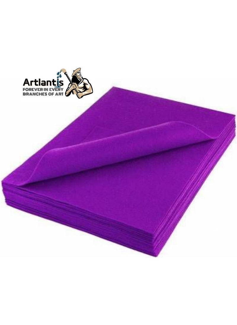 Artlantis Purple Felt A4 2 mm 20X30 cm 5 Pack 1 Pack School Nursery Event  - Image 5