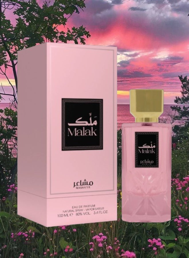Mashaer 10 Pieces Malak Perfume 100ML - Image 2