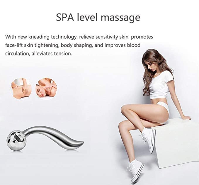 ZEXREL Facial Ice GlobeFace Massager SmartCool Face Roller Ball Massage Tools For For Neck Eye Circle Reduce Puffiness Anti Ageing WriknlesManual 3D Massager Roller Soothing Firming Skin Multi - Image 4