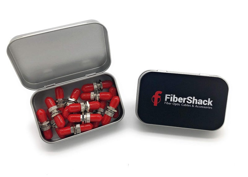 Fibershack - ST to ST Fiber Coupler 15 Pack Tin. ST Fiber Optic Couplers for Extending ST Single Mode Cables - Our ST Fiber Connectors are pre-Cleaned st Barrel connectors - Image 4