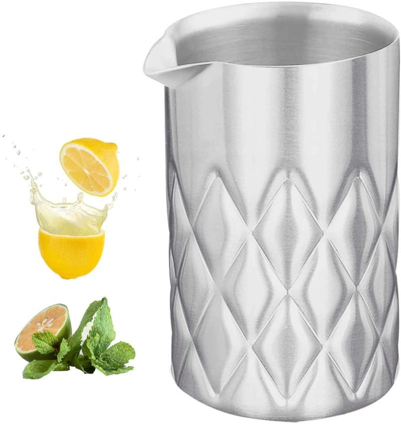 LVBE Stainless Steel Mixing GlassPremium Mixing Glass BartendingDouble Wall Bar ToolsEasy Stirring with Unbreakable Keeps Drinks Hot or Cold18 oz 550mlGreat Gift Idea 