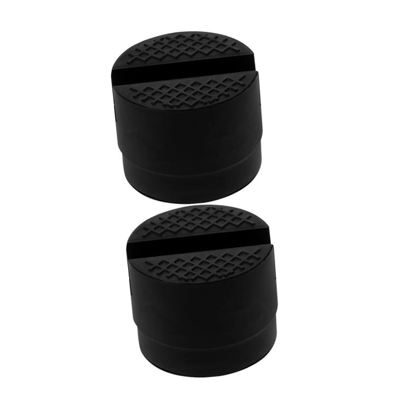 2 Rubber Jack Pads for Car Lift Shock Absorbing Cushion Blocks Trolley Jack RV Stabilizer - Image 1