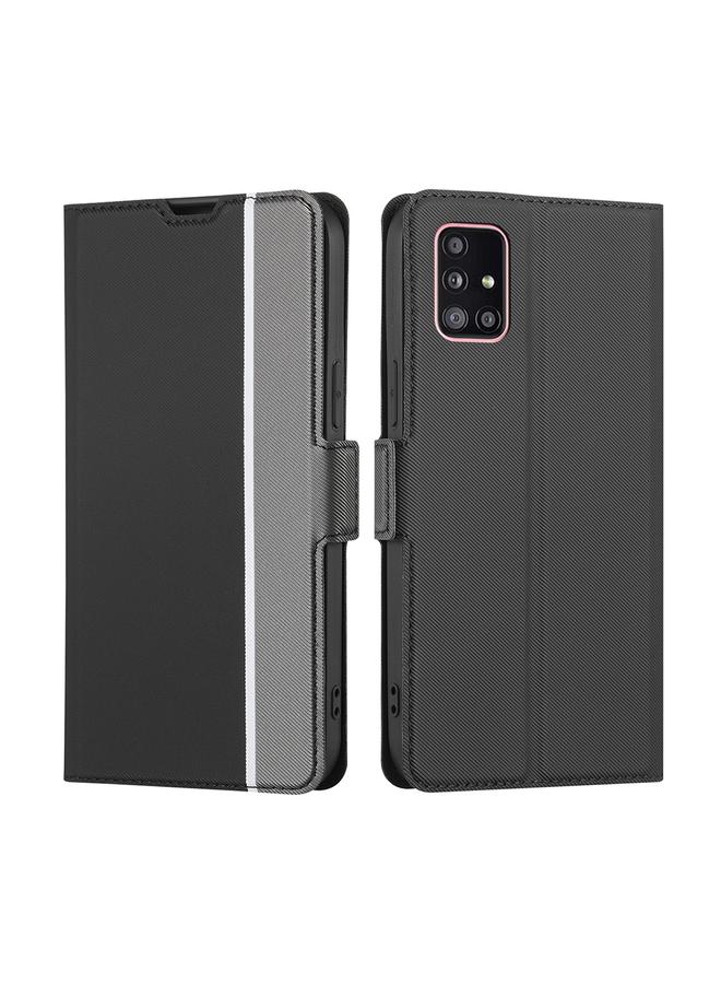 اس-توب جراب لهاتف Samsung Galaxy A51 5G مصنوع من الجلد مع أزرار جانبية وملمس قطني - Image 1