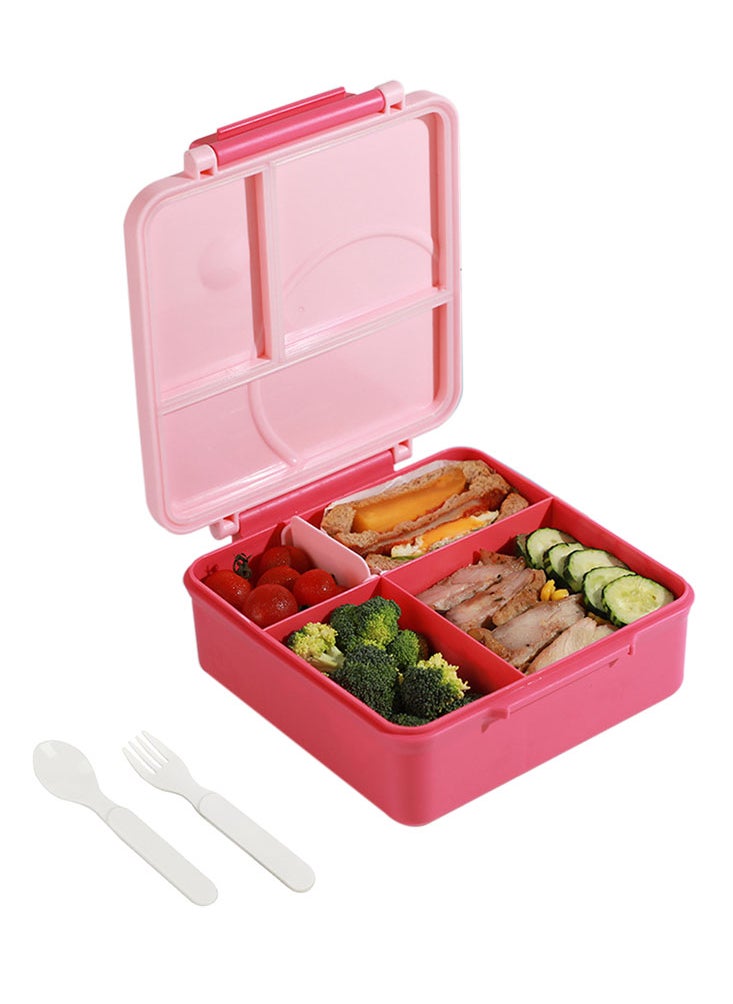 Perfii Bento Box Lunch for Kids Lunchbox Container with Cutlery Leak Proof Food Container for Students Microwave Safe 1400ML  - Image 1
