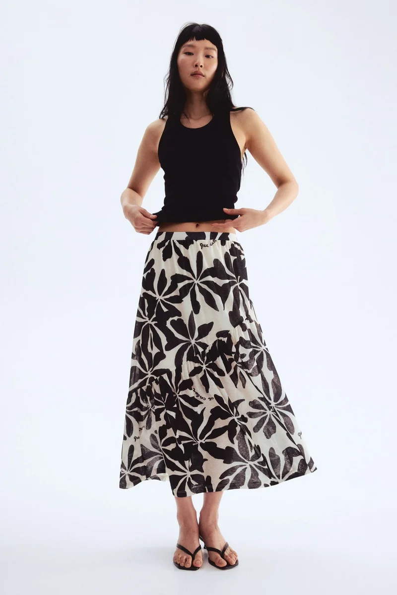 H&M Sheer-knit skirt