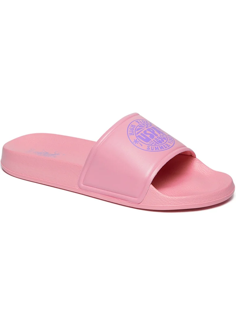 Women's Pink Slides - Stylish Perfect for Casual Outfit