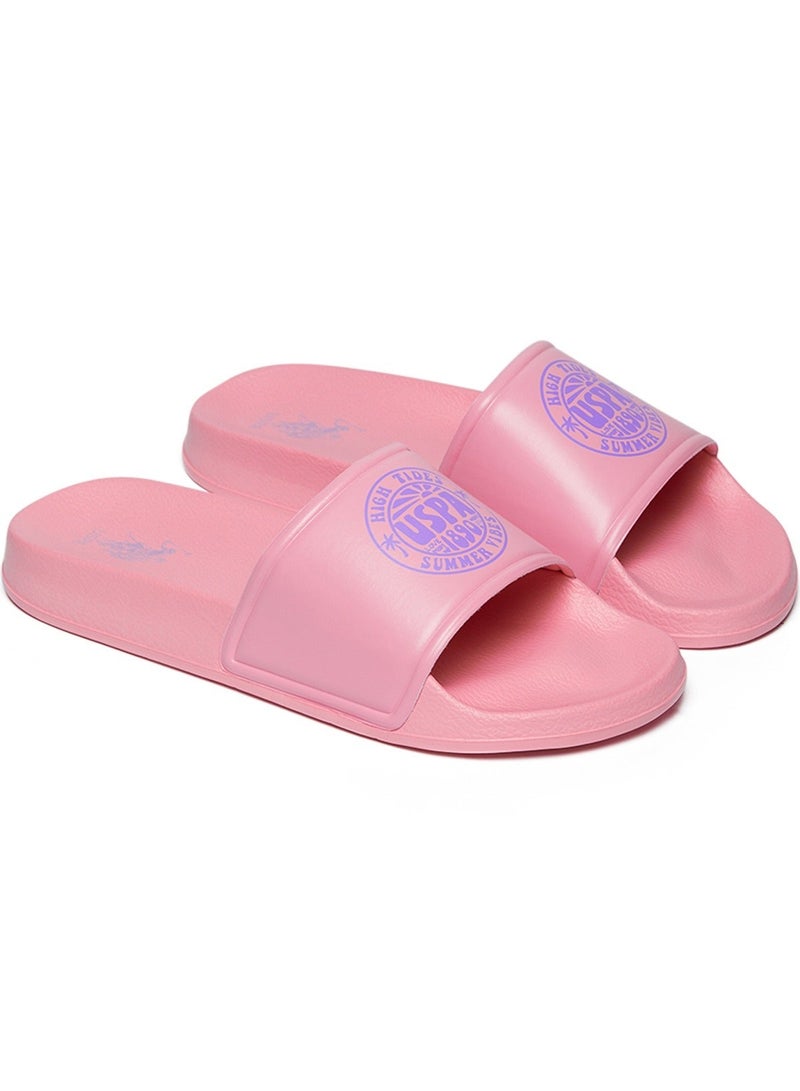 U.S. Polo Assn. Women's Pink Slides - Stylish Perfect for Casual Outfit - Image 4