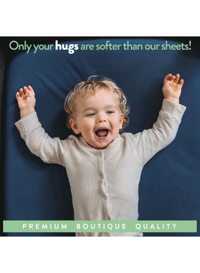 Joey + Joan Joey + Joan Bedside Sleeper Bassinet Sheets for 32 x 19 Inch Mattress Pad – Compatible with Ronbei, Pamobabe, Nordmiex Bassinet – 100% Jersey Cotton – Beige Rusty Brown – 2 Pack - Image 5