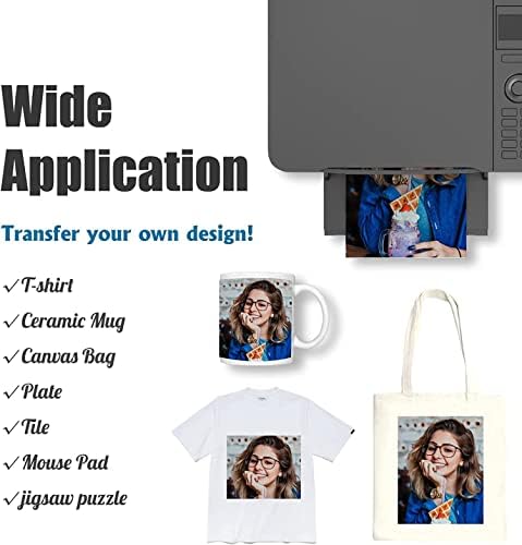 VITSA Sublimation Paper for Polyester Clothes and T-shirts A4 X 100 sheets for Heat Transfer Printing upgraded quality to 125GSM elevated quality (sublimation paper) - Image 2