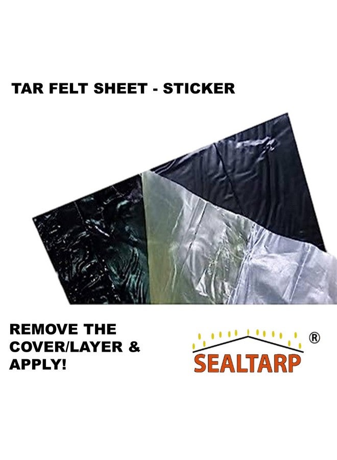 SEALTARP Black Tar Felt Sheet for Roofs | Waterproofing Sealing Tar Sheet/Membrane | 1 Meter Length x Width 1 mtr | Black - 1mm Thickness | Easy to Apply - Image 4