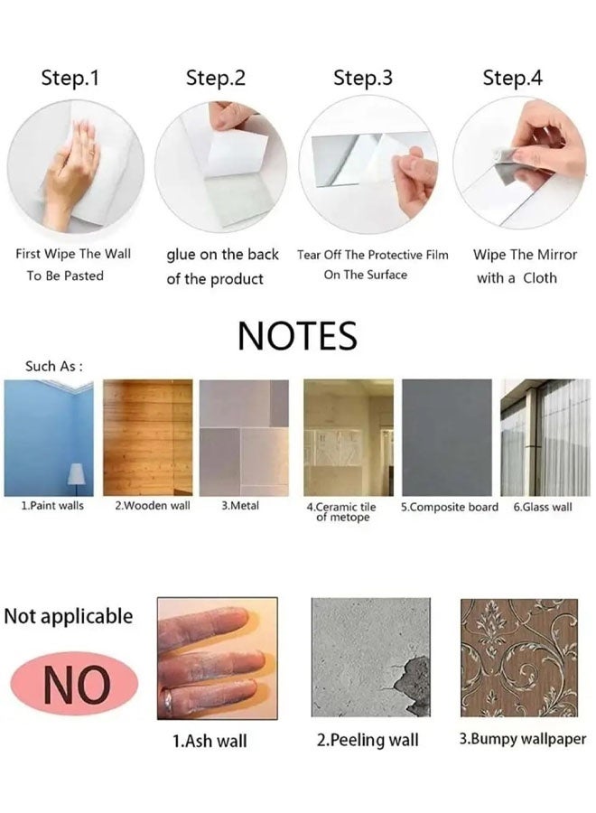 JACIRCLE Peel and Stick Wall Molding Trim, Flexible Mirror Frame Border Strip, Self Adhesive Decorative Molding Trim Metalized Mirror-Like Finish Molding Trim, Peel and Stick Strip for Mirror Frame, Wall, Fireplace and Home DIY Decoration for Walls, Edges, Borders, Window Frames, Cabinet ﻿ - Image 4
