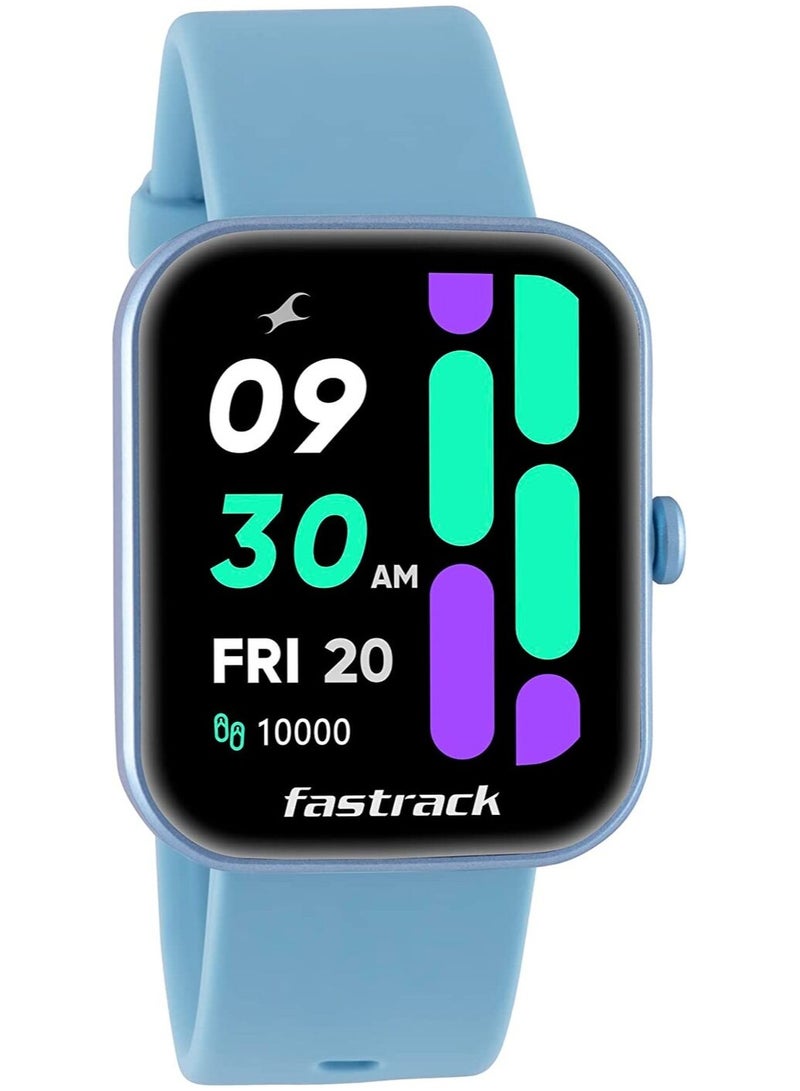 fastrack Titan Fastrack Reflex Hello Light Blue Smart Watch HD Display BT Calling Blue - Image 1