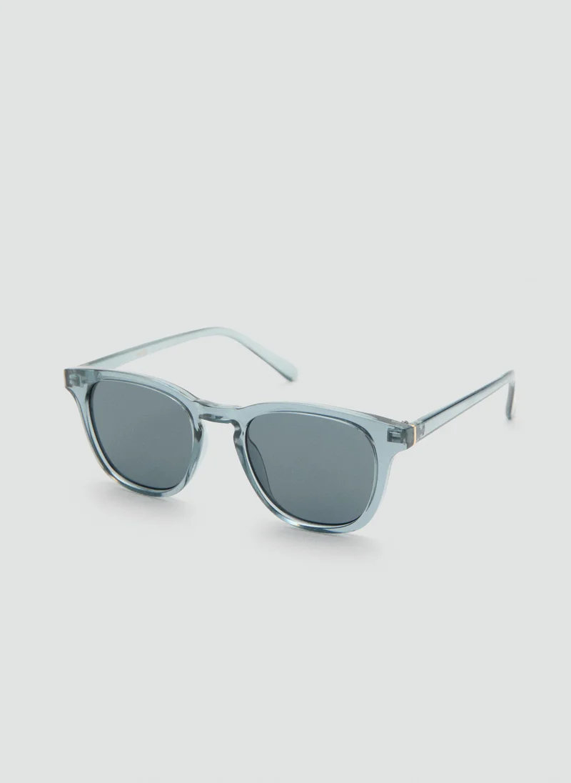 Mango Man 92-GRIS Round-Framed Sunglasses for Men | Best Price UAE