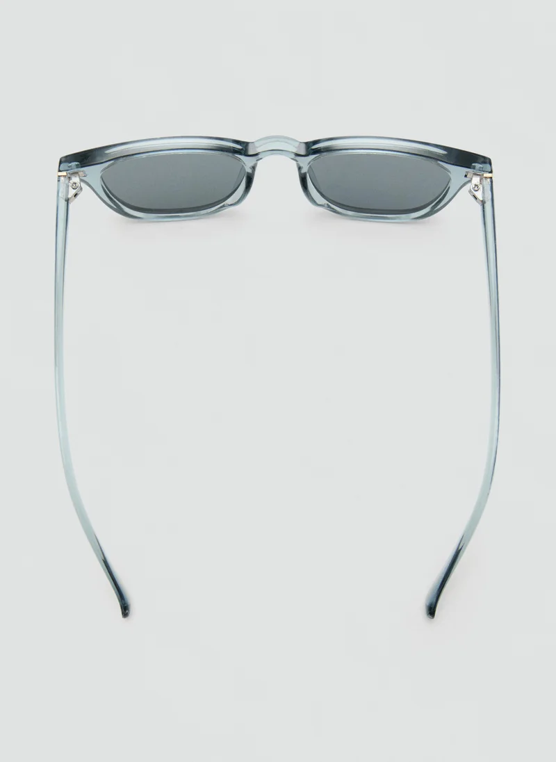 Mango Man 92-GRIS Round-Framed Sunglasses for Men | Best Price UAE