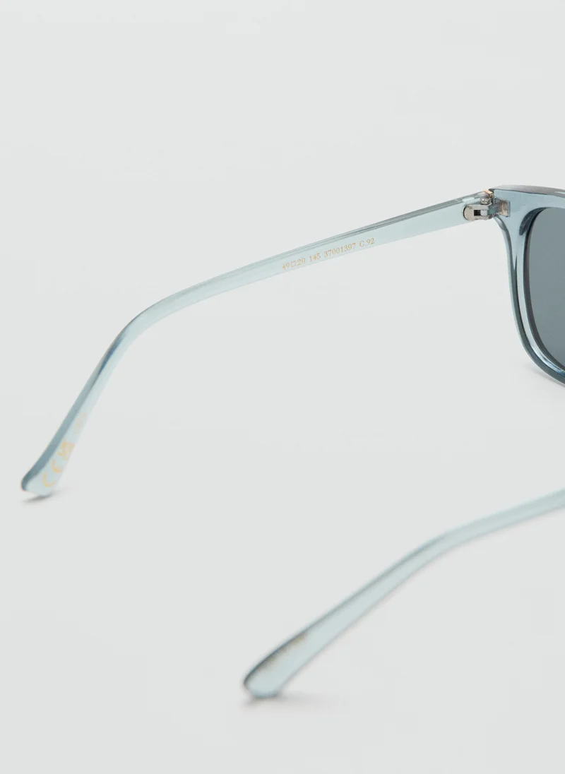 Mango Man 92-GRIS Round-Framed Sunglasses for Men | Best Price UAE