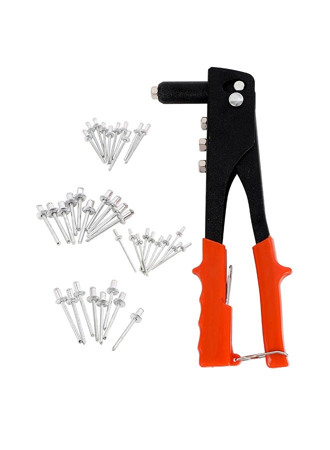 LAWAZIM Hand Riveter - 10inch - Rivet Gun for Metalworking and DIY Projects -Includes Blind Pop Rivets, Interchangeable Nosepieces, and Hex Wrench for Smooth Operation & Handle Lock for Secure Storage - Image 2