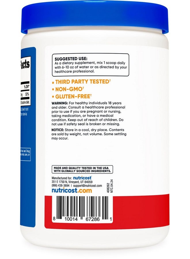 Nutricost Magnesium Citrate Powder (Fruit Punch, 500 Gram) - Image 4