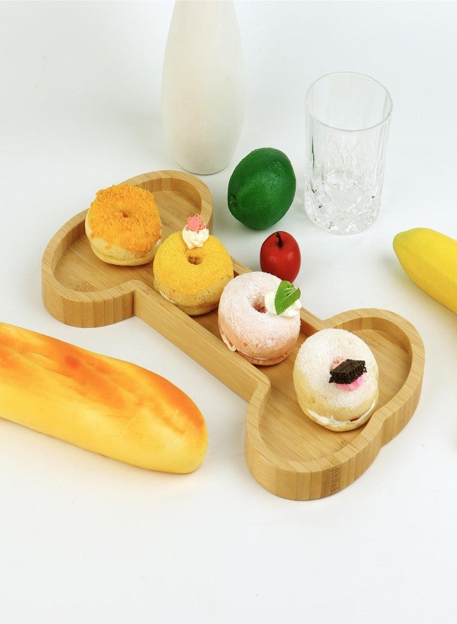 KEPATO Dog Serving Tray Birthday Party Supplies Bone Serving Tray Wooden Cutting Board Candy Dish Bowl - Image 3