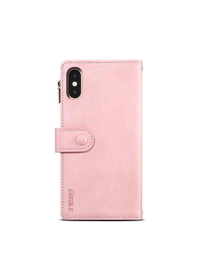 S-TOP Case For iPhone XS Max Retro Frosted Horizontal Flip Leather Case with Holder & Card Slot & Wallet & Zipper Pocket & Lanyard - Image 3