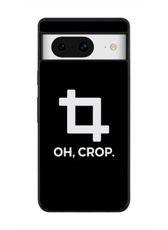 Rugged Black Edge case for Google Pixel 8, Custom Slim fit Flexible Anti Drop Thin Phone Case Cover - Oh Crop