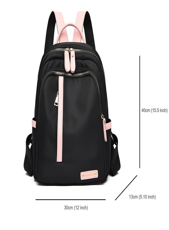 BANQLYN Shoulder Bag for Women Stylish bag, European and American Trend Shopping Trip Three-Purpose bag Anti-Theft Fashion Backpack Girls College Bags (Black) - Image 2