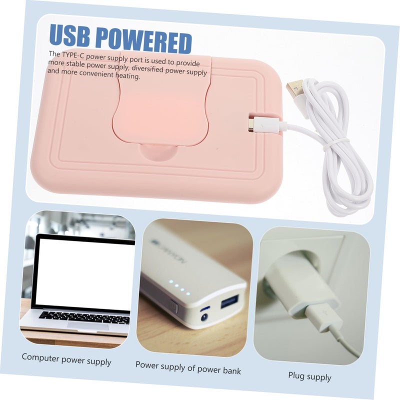 سخان مناديل مبللة محمول عبر USB للأطفال للتنقل والمنزل مع تحكم في درجة الحرارة - Image 4