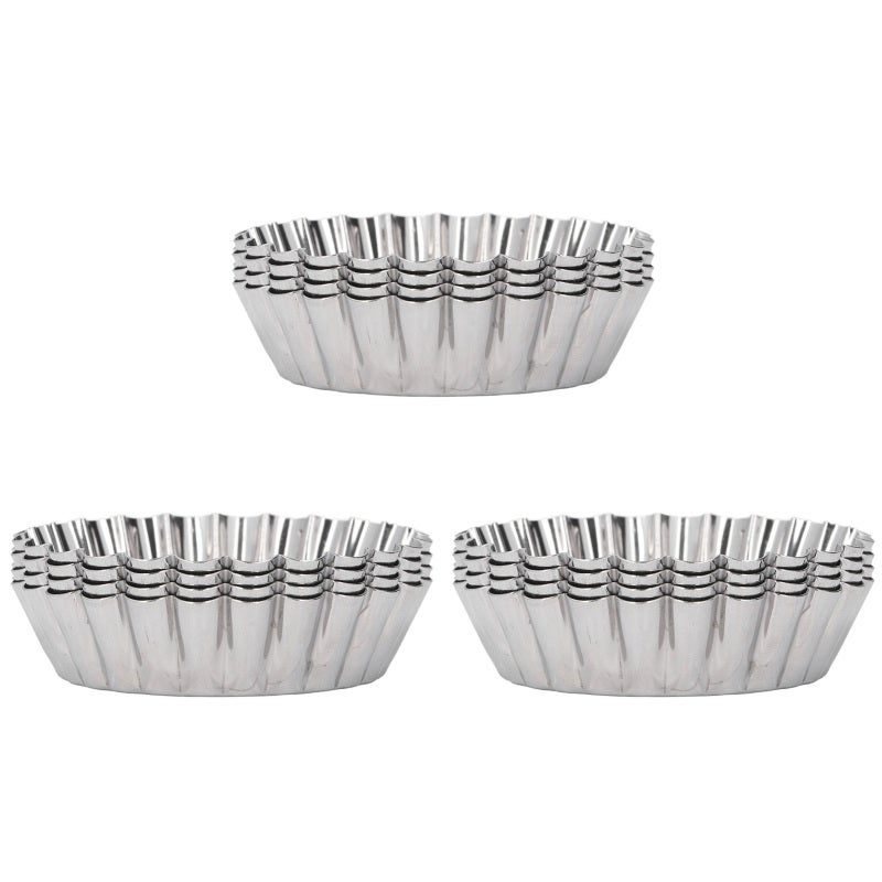 Egg Tart Mold: 304 Stainless Steel, Seamless One-Piece Molding, Easy Demoulding - Durable High Hardness Round Cake Mold for Home Kitchen, Restaurant, Dessert Shop - Image 3